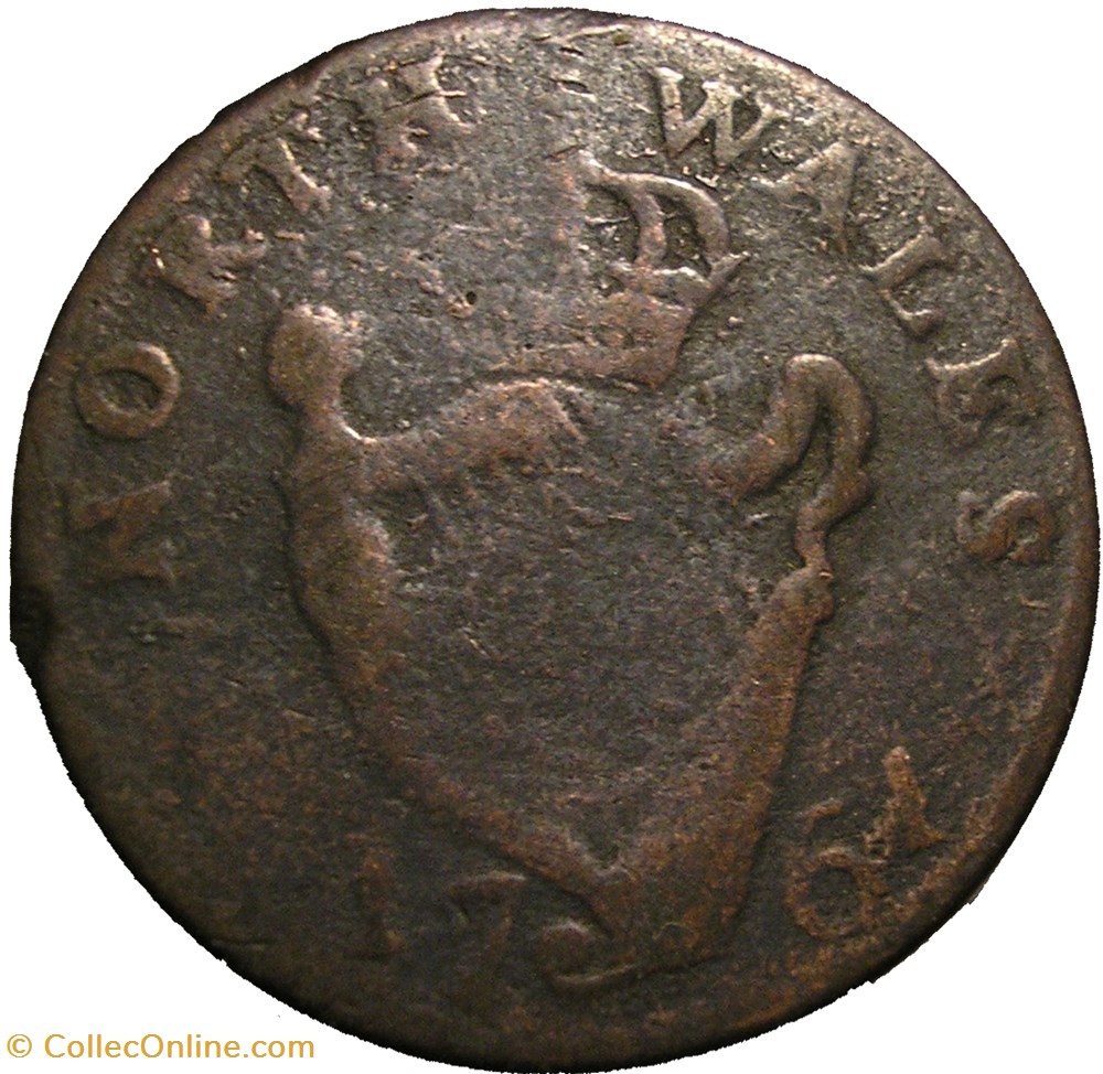 monnaies monde royaume uni 1761 george iii long live halfpenny north wales ireland