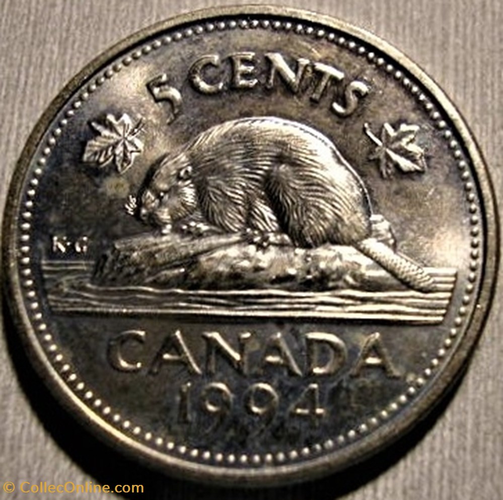 Elizabeth II - 5 Cents 1994 monnaie monde canadum elizabeth ii 5 cents 1994
