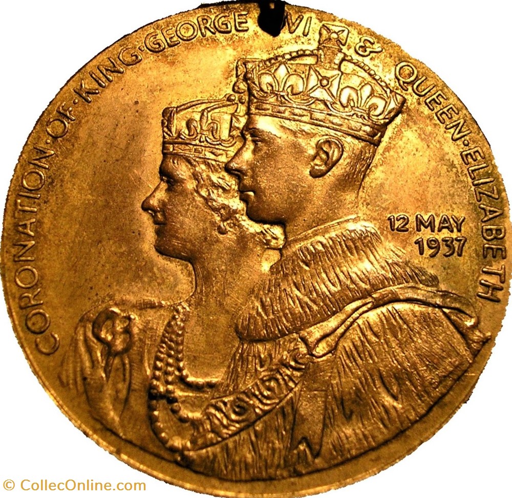George VI & Elizabeth - 1937 Coronation Medal, Royal Town of Sutton Coldfield - UK 2 medaille royaume uni george vi elizabeth 1937 coronation medal royal town of sutton coldfield uk