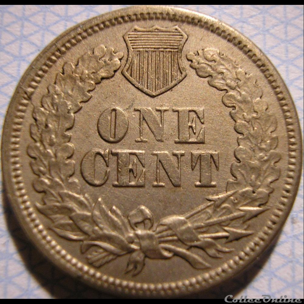 1863 One Cent - Die crack monnaies monde etats unis 1863 one cent die crack