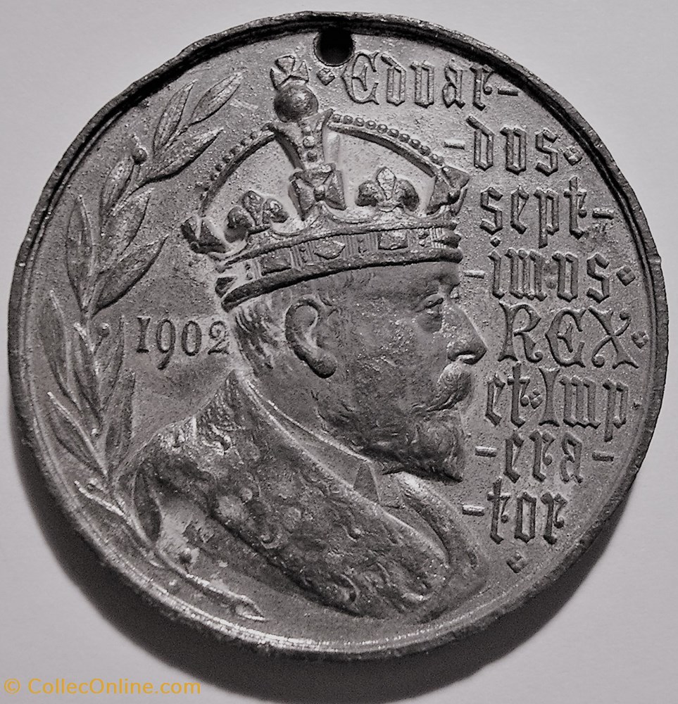 Edward VII - 1902 "God Save the King" Medal - UK 2 medaille royaume uni edward vii 1902 god save the king medal uk