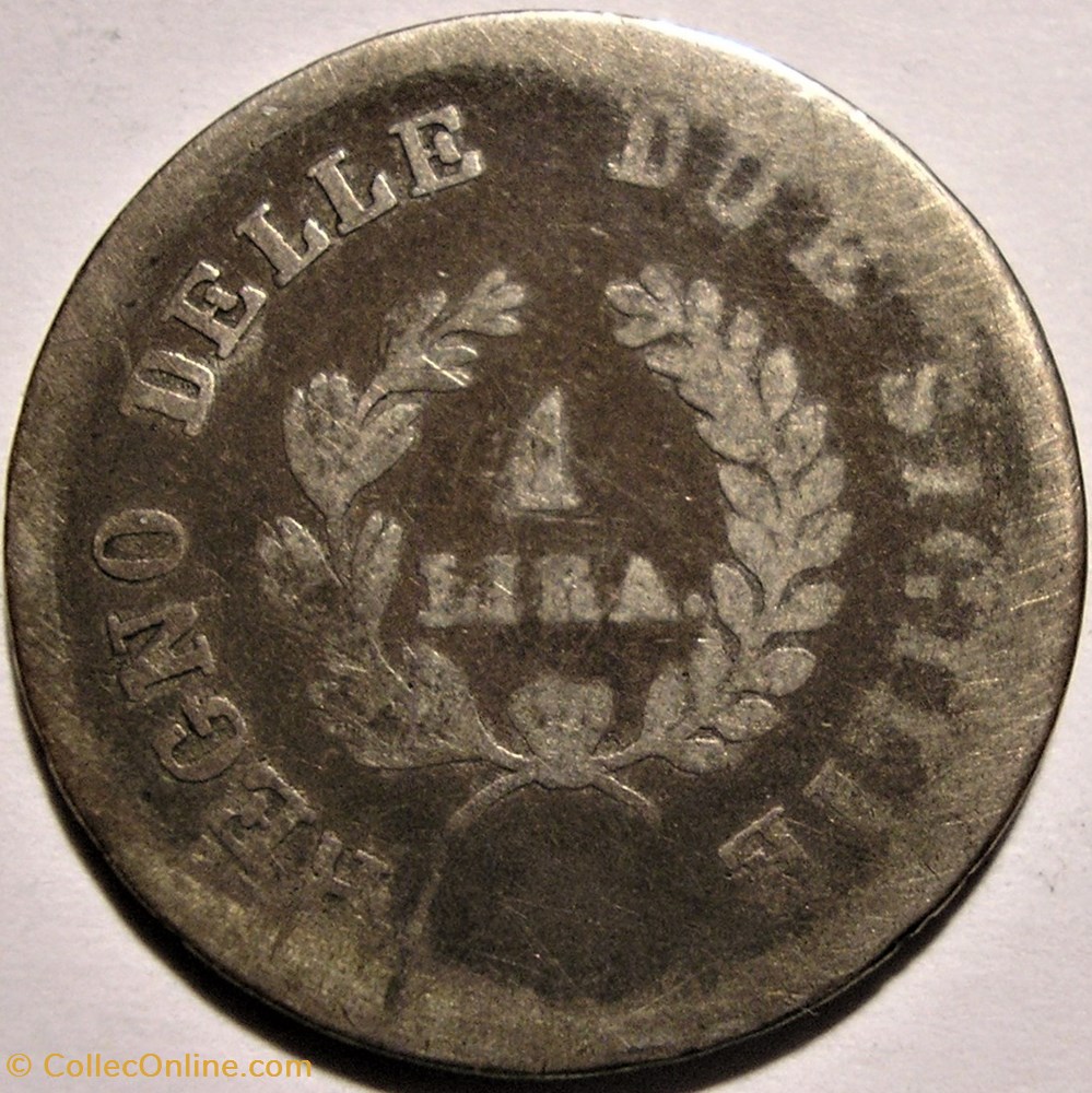 1813 Royaume de Naples, 1 Lira - Joachim Murat monnaies monde italie 1813 royaume de naples 1 lira joachim murat