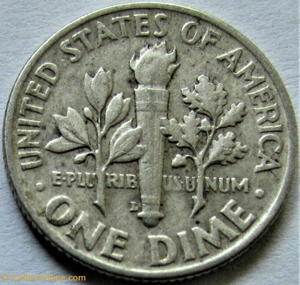 1952 Denver Dime 2 monnaies monde etats unis 1952 denver dime