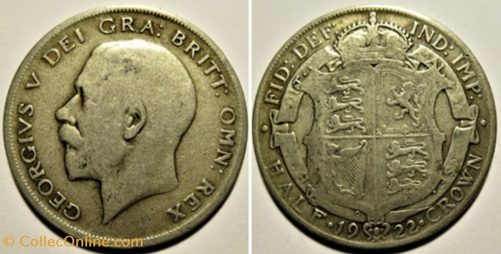 George V - Half Crown 1922 - Great Britain monnaies monde royaume uni george v half crown 1922 great britain