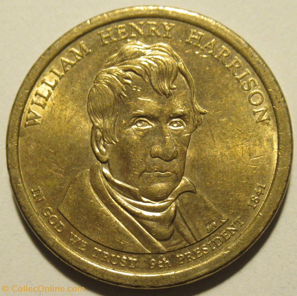 William Henry Harrison - 2009 One Dollar, Philadelphia Mint monnaies monde etats unis william henry harrison 2009 one dollar philadelphia mint