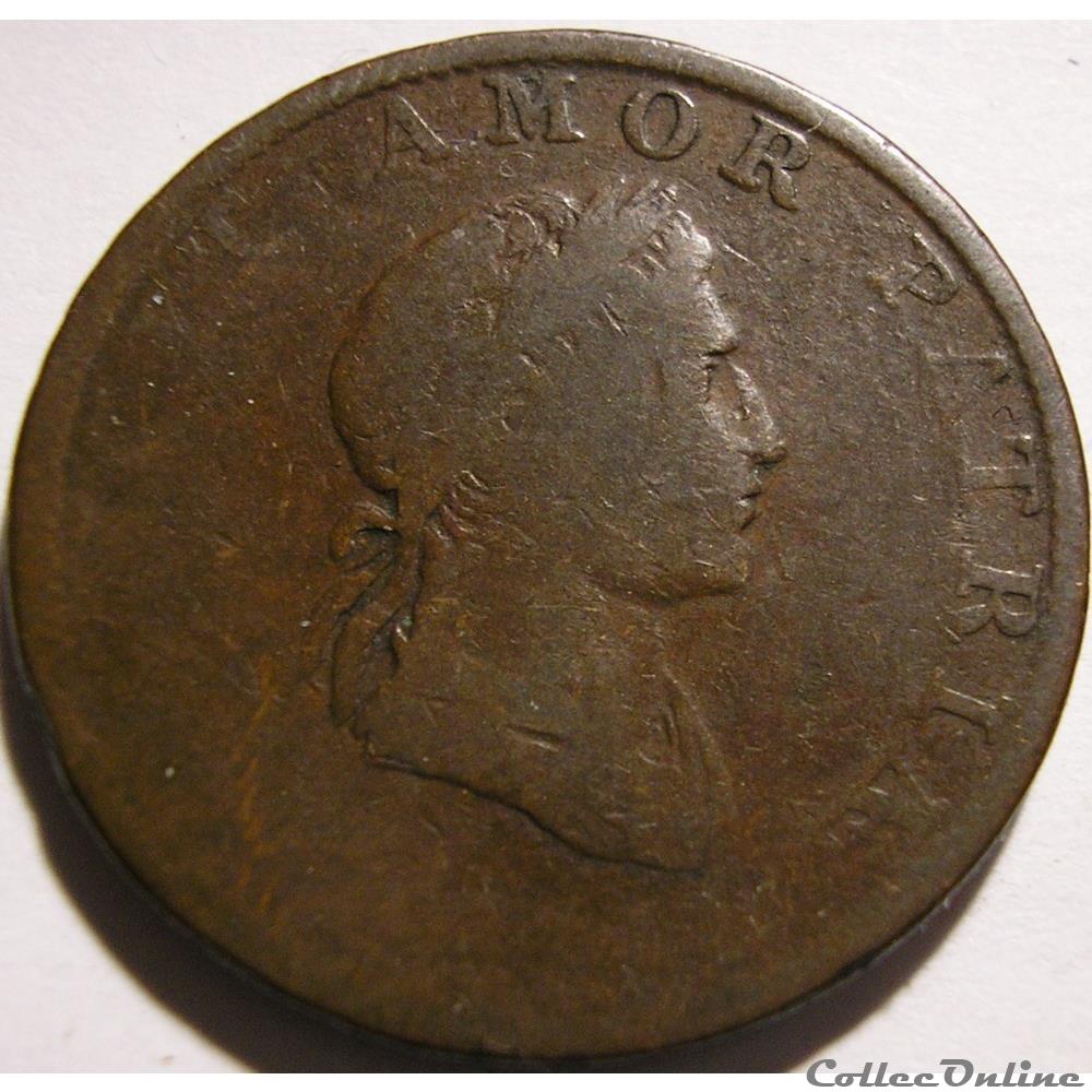 monnaie monde royaume uni 1811 halfpenny vincit amor patriae