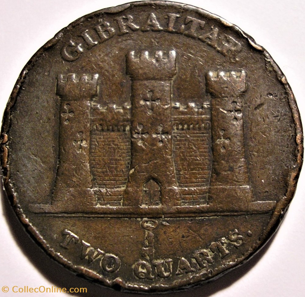 monnaie monde victoria two quarts 1842 1 gibraltar