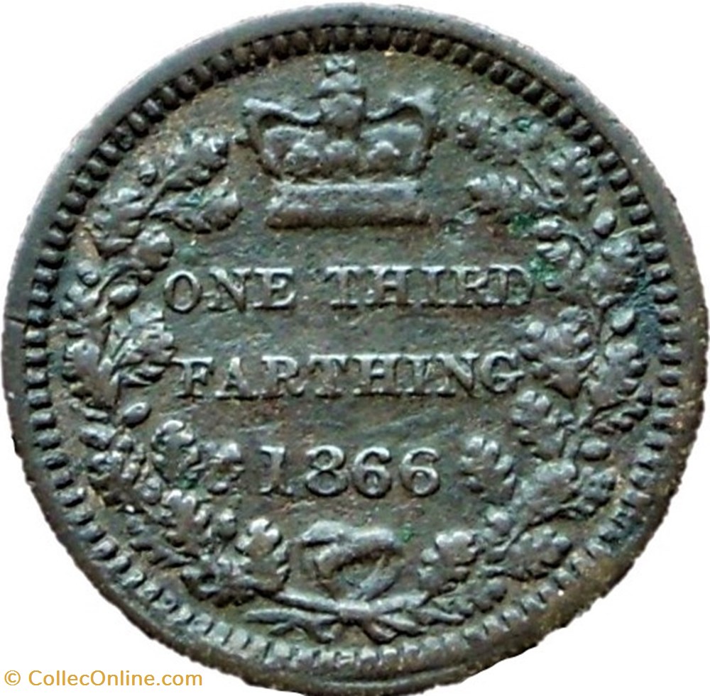 Victoria - One Third Farthing 1866 - Kingdom of Great Britain monnaies monde royaume uni victoria one third farthing 1866 kingdom of great britain
