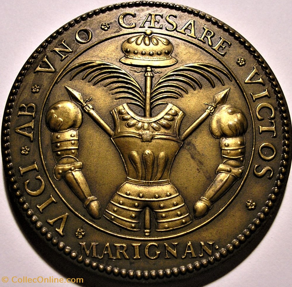 medailles royaux noblesse francois ier roi de france medaille victoire de marignan 1515