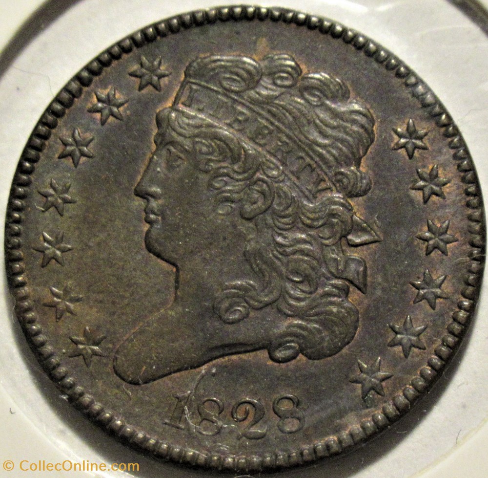 1828 Classic Head Half Cent monnaies monde etats unis 1828 classic head half cent