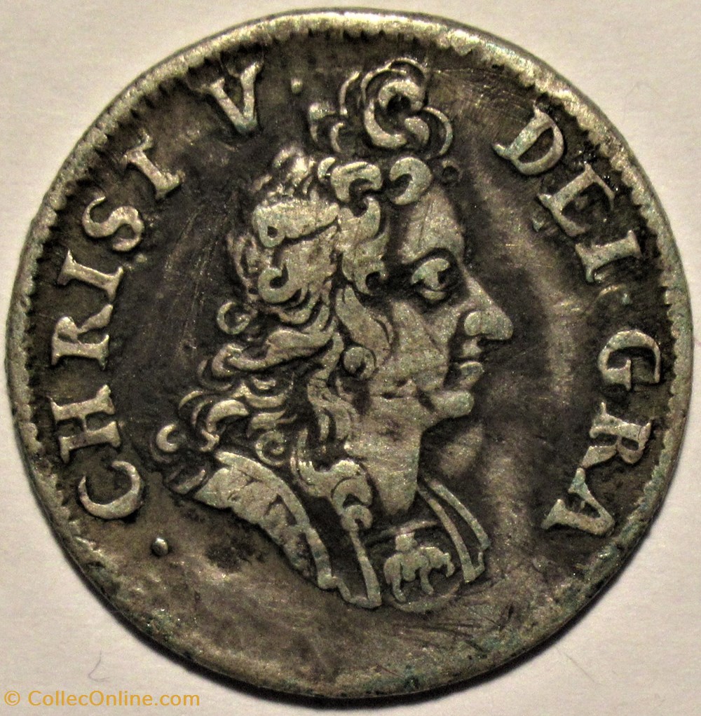 monnaies monde danemark christian v 8 skilling dansk 1695