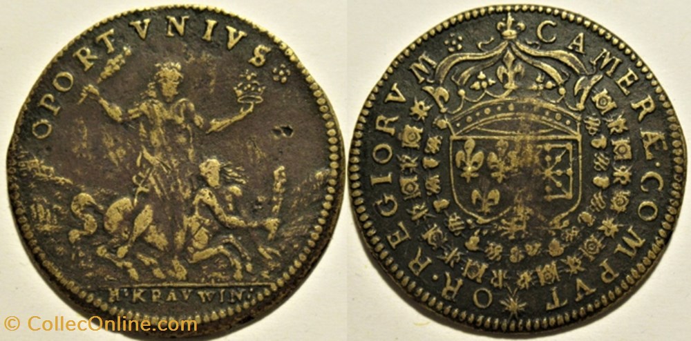 Henri IV - Hercule terrassant un Centaure - Jeton c.1601 monnaies jetons mereaux henri iv hercule terrassant un centaure jeton c 1601
