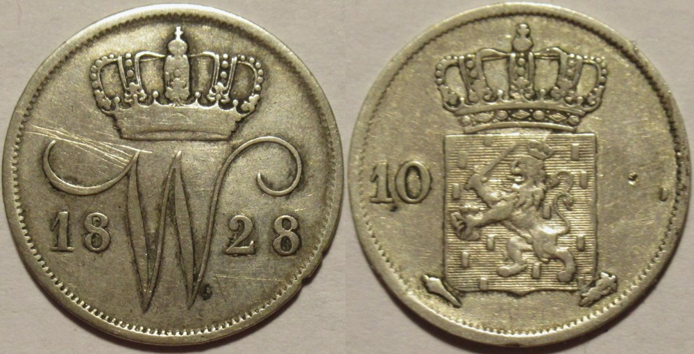 Willem I of Nederland - 10 Cents 1828 Utrecht monnaies monde pays bas willem i of nederland 10 cents 1828 utrecht