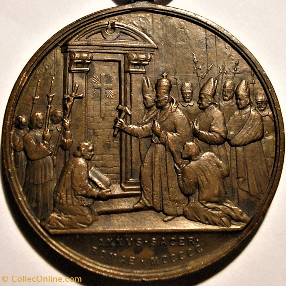 medailles etat de la cite du vatican leon xiii pope the holy year medal 1900