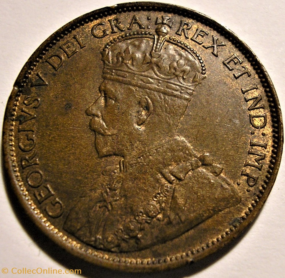 George V - 1 Cent 1912 monnaie monde canadum george v 1 cent 1912