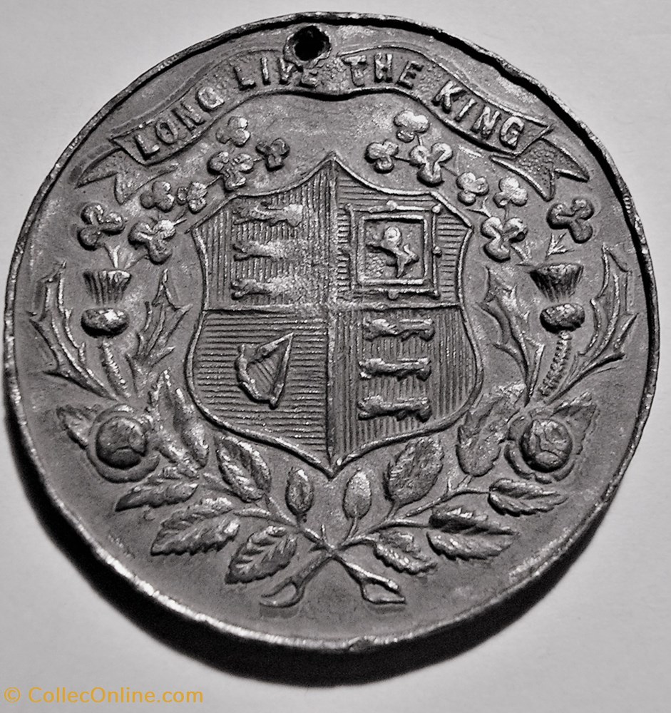 Edward VII - 1902 Coronation Medal "Long Live the King" UK 3 medaille royaume uni edward vii 1902 coronation medal long live the king uk