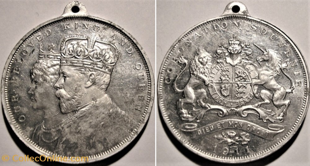 medaille royaume uni george v mary 1911 coronation medal souvenir
