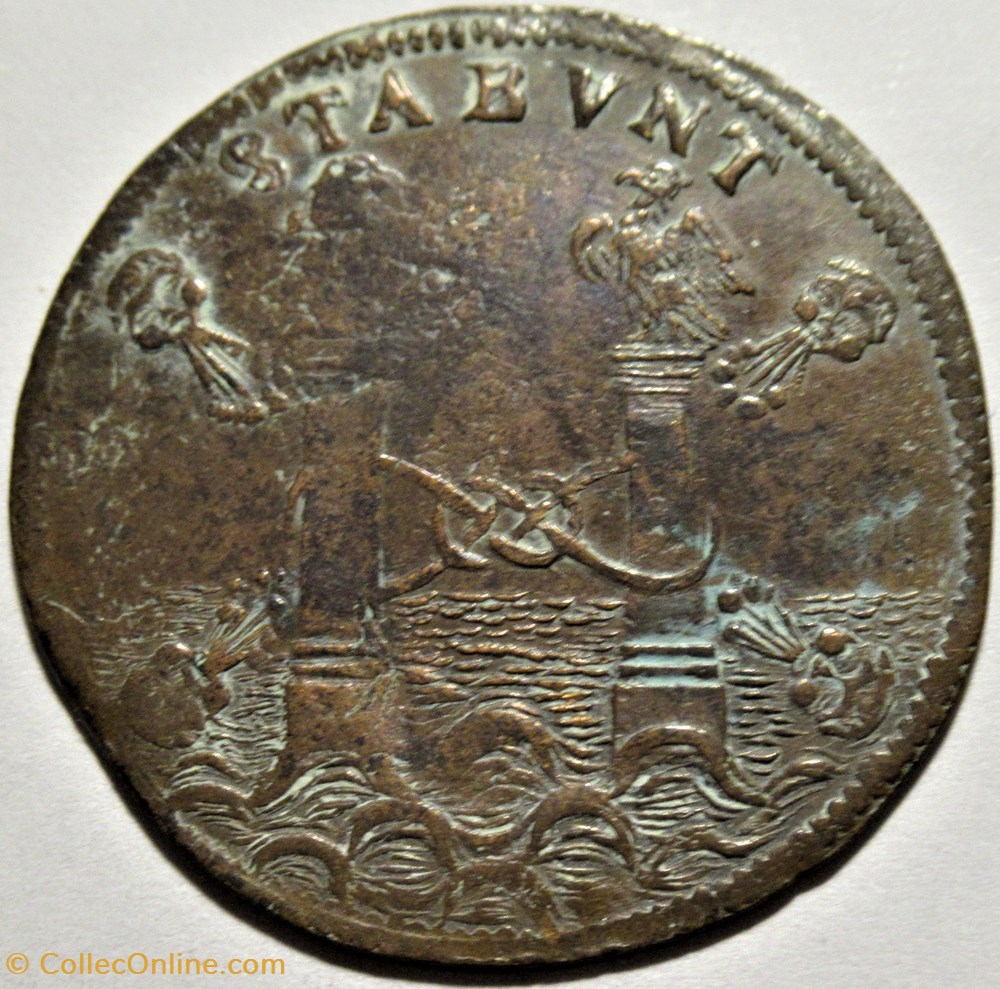 1664 Brussels, Spain & Austria Alliance Token - Felipe IV of Spain 3 monnaies europe medievale pays bas espagnols 1664 brussels spain austria alliance token felipe iv of spain