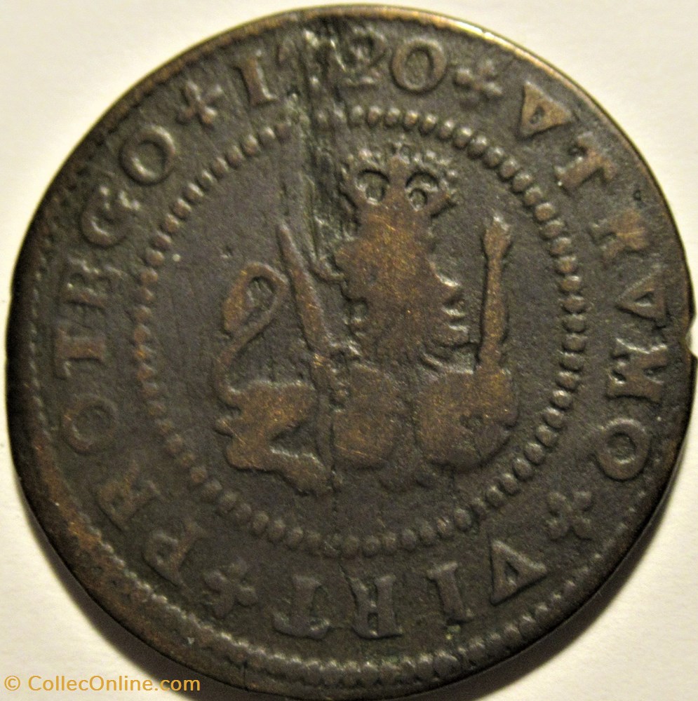 1720 Burgos, 4 Maravedis - Felipe V 3 monnaies monde espagne 1720 burgos 4 maravedis felipe v
