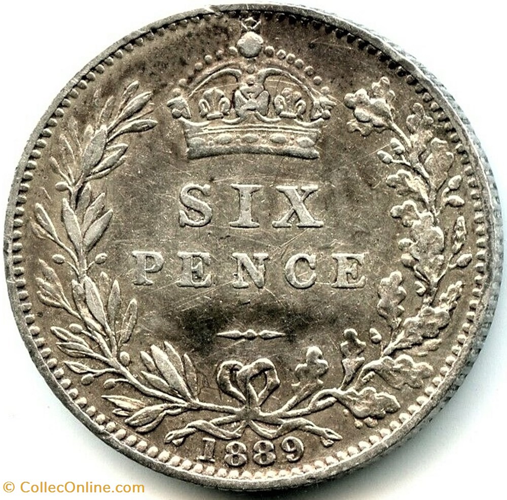monnaies monde royaume uni victoria jubilee sixpence 1889 kingdom of great britain