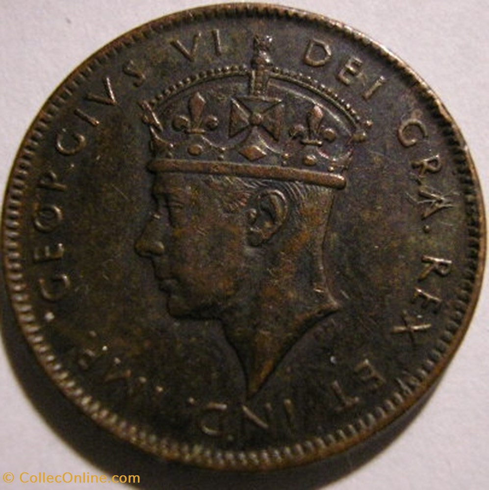 George VI - 1 Cent 1943C Newfoundland monnaie monde canadum george vi 1 cent 1943c newfoundland