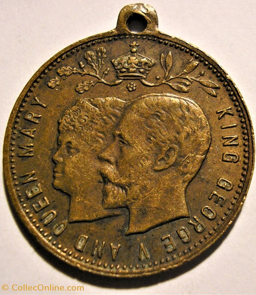 medaille royaume uni george v mary medalet british empire exhibition 1924 1925 uk