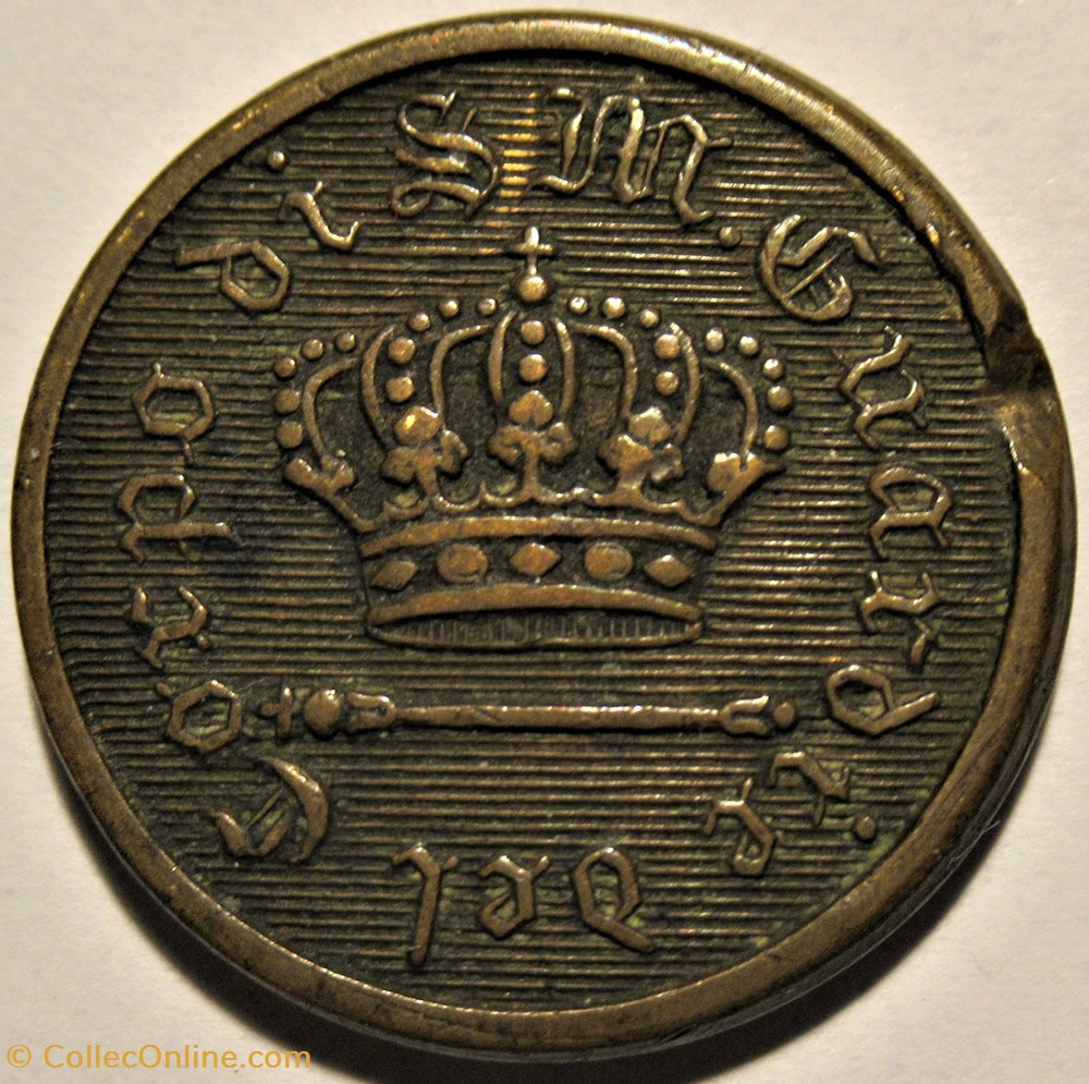 Token of Bodyguards of S.M. 3 monnaies jetons mereaux token of bodyguards of s m