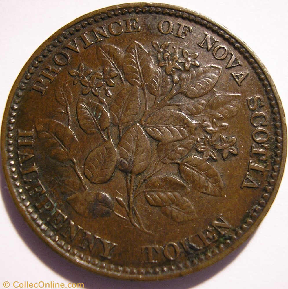 Victoria - HalfPenny 1856 - Nova Scotia 2 monnaie monde canadum victoria halfpenny 1856 nova scotia