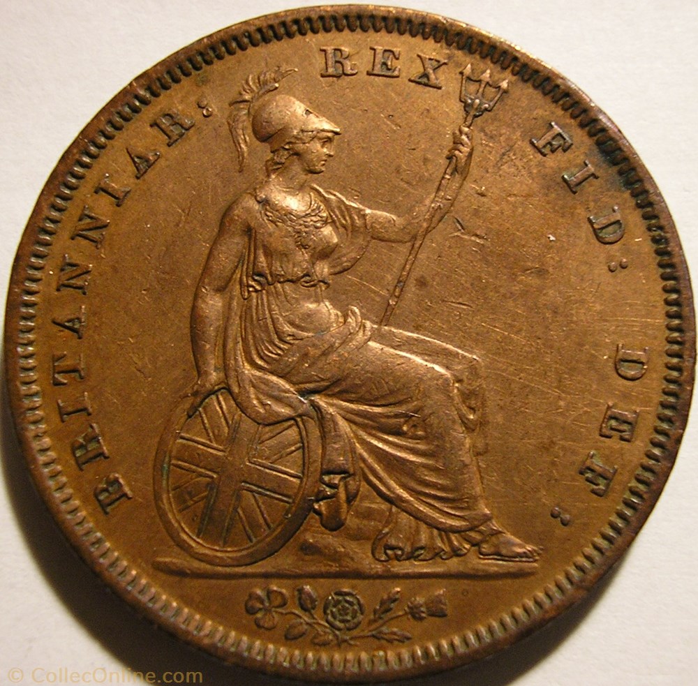 William IV - Penny 1831 Kingdom of Great Britain monnaie monde royaume uni william iv penny 1831 kingdom of great britain