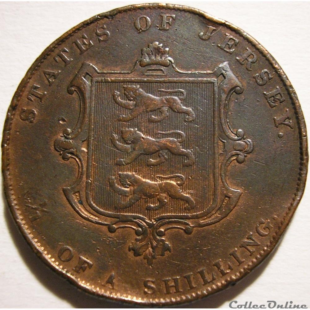 Victoria - 1/13 Shilling 1841 - Jersey 2 monnaie monde victoria 1 13 shilling 1841 jersey