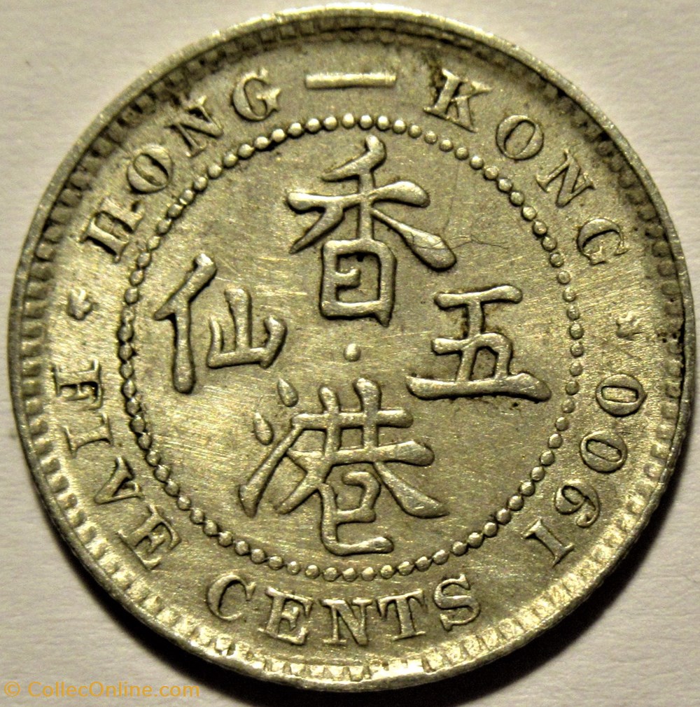 Victoria - 5 Cents 1900 - Hong-Kong - Coins - World - Hong Kong