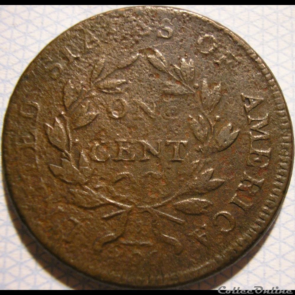 1802 One Cent Draped Bust 4 monnaie monde etat uni 1802 one cent draped bust