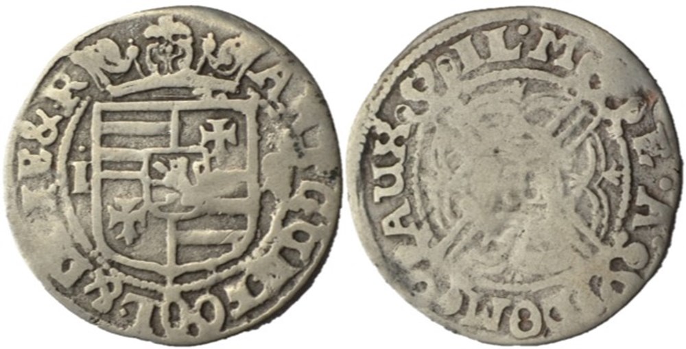1 Stüber, Jever 1660 - Anton Günther v. Oldenburg monnaies europe medievale saint empire romain germanique 1 stuber jever 1660 anton gunther v oldenburg