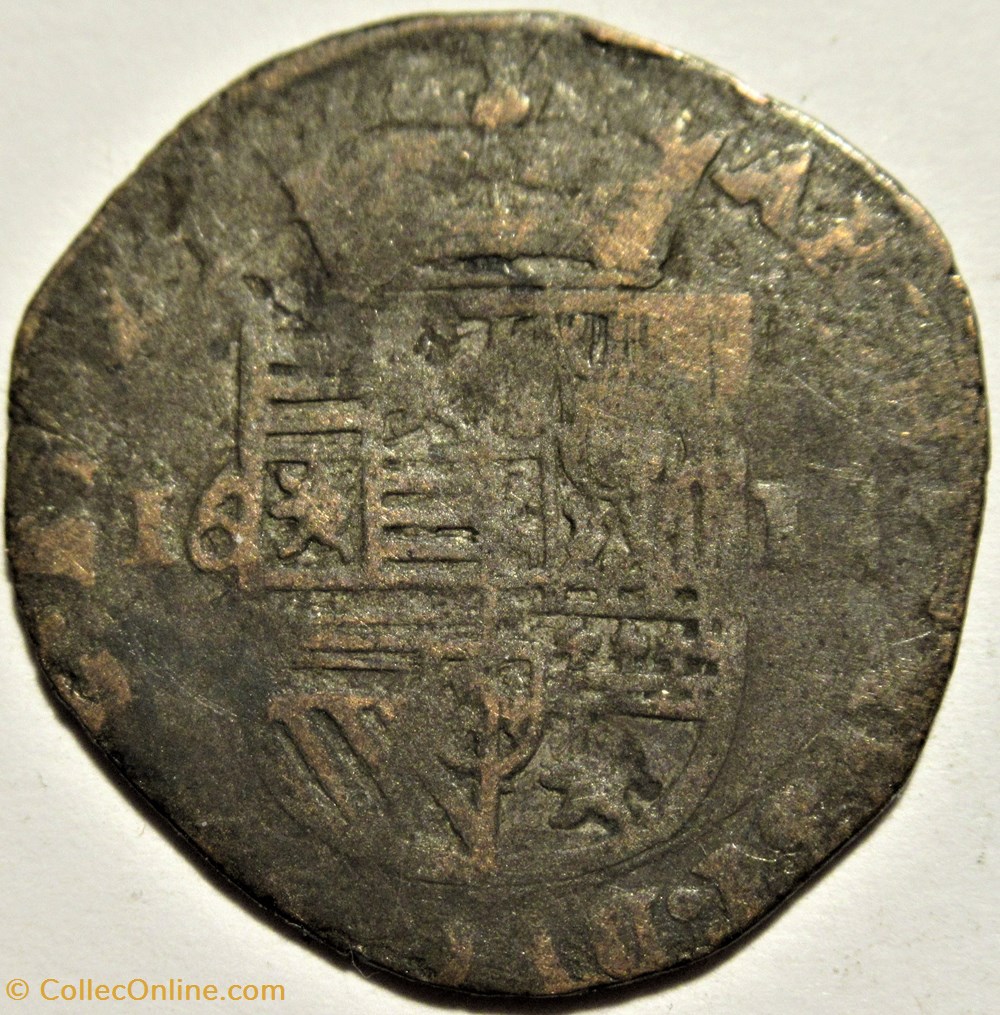Albert & Isabelle - 1 Patard 1619 - Luxemburg, Spanish Netherlands 3 monnaies europe medievale pays bas espagnols albert isabelle 1 patard 1619 luxemburg spanish netherlands
