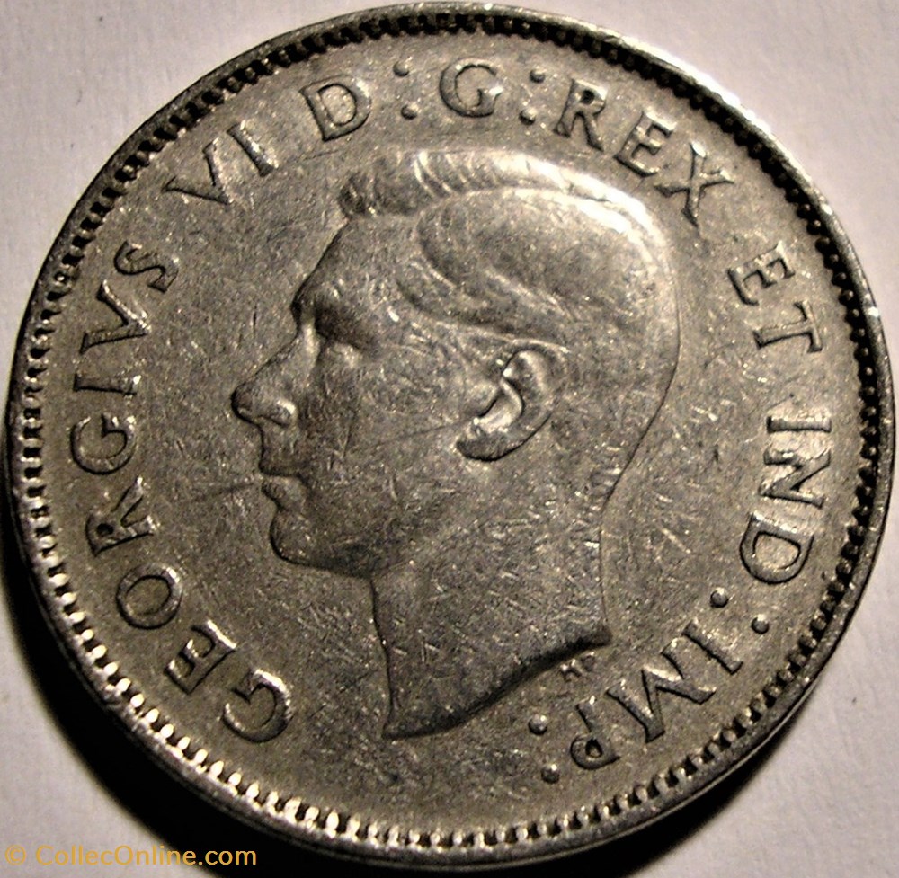 George VI - Five Cents 1939 monnaie monde canadum george vi five cents 1939