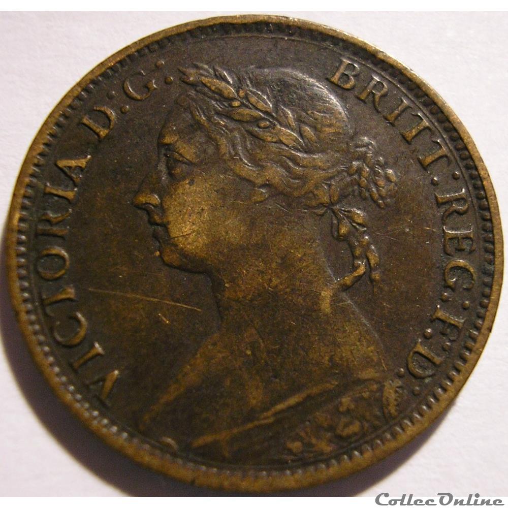 monnaie monde royaume uni victoria one farthing 1885 kingdom of great britain