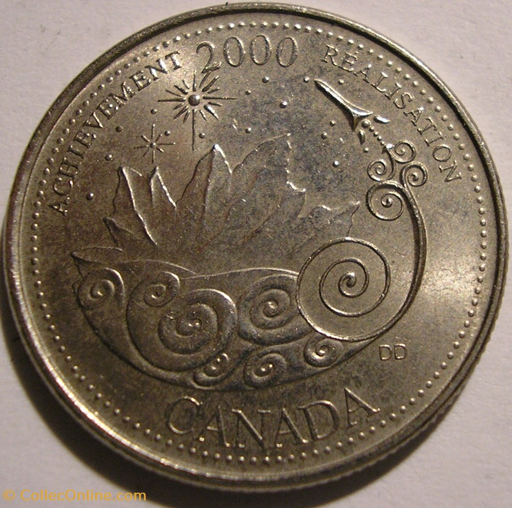 Elizabeth II - 25 Cents 2000 Achievement / Réalisation monnaie monde canadum elizabeth ii 25 cents 2000 achievement realisation