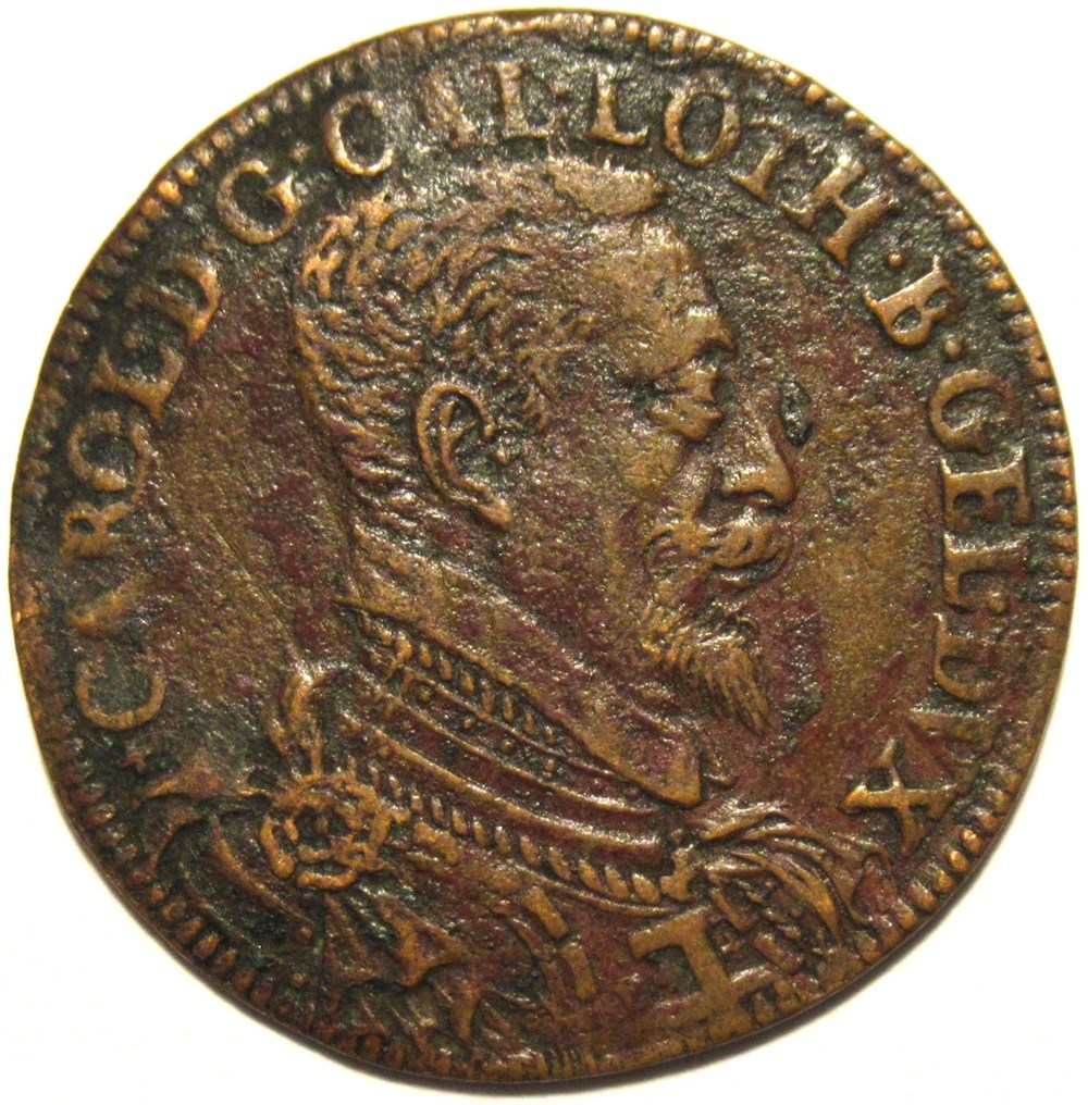 Charles III de Lorraine - Jeton 1589, Blasons des états du duc monnaies paranumismatique jetons poids charles iii de lorraine jeton 1589 blasons des etats du duc