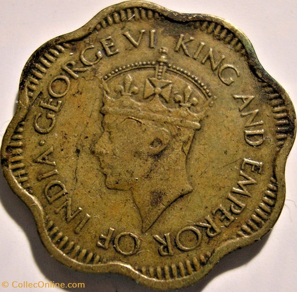 monnaie monde george vi 10 cents 1944 ceylon sri lanka