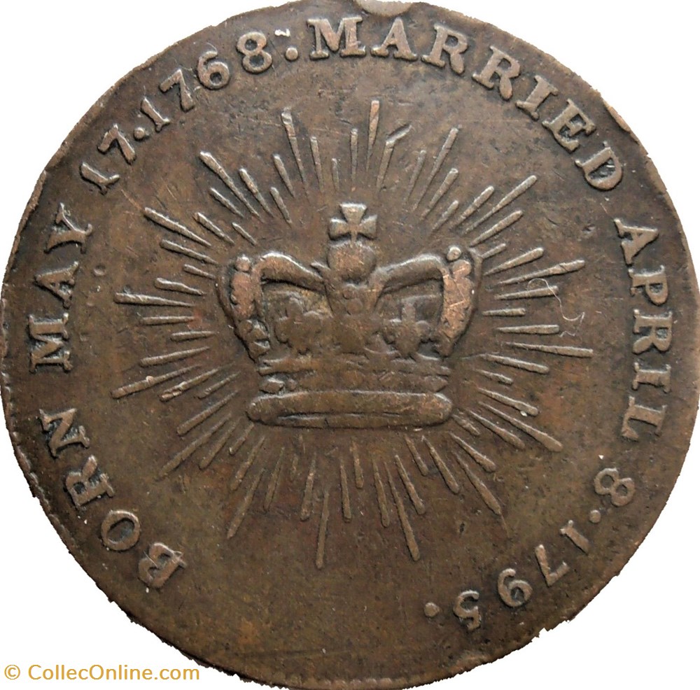 Caroline, Queen Consort ca.1821 Token - Great Britain 3 monnaies paranumismatique jetons poids caroline queen consort ca 1821 token great britain