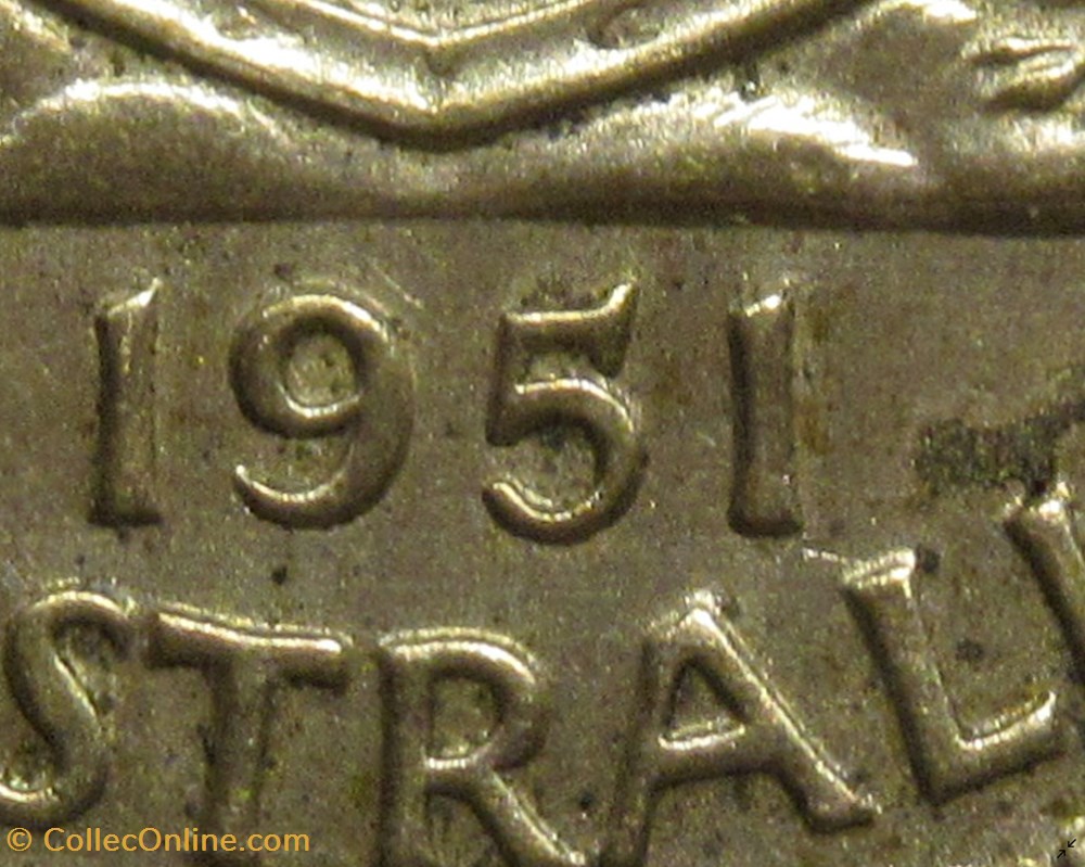 monnaies monde australie george vi one florin 1951 melbourne australia