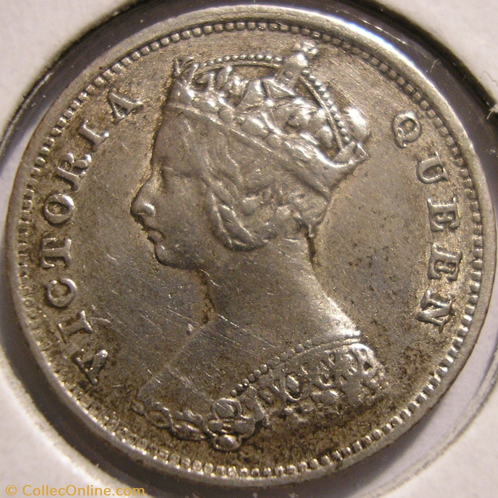 Victoria - 10 Cents 1899 - Hong-Kong monnaies monde victoria 10 cents 1899 hong kong
