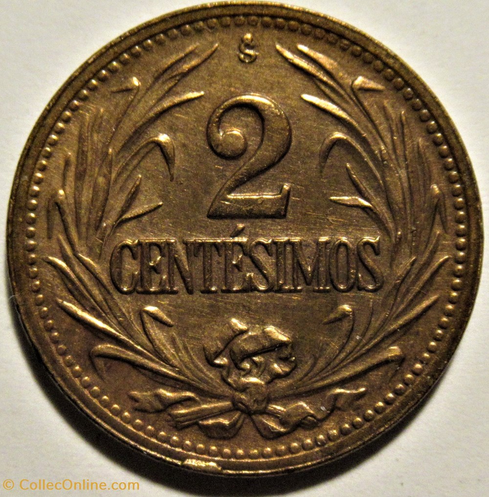 Uruguay - 2 Centésimos 1947 monnaies monde uruguay 2 centesimos 1947