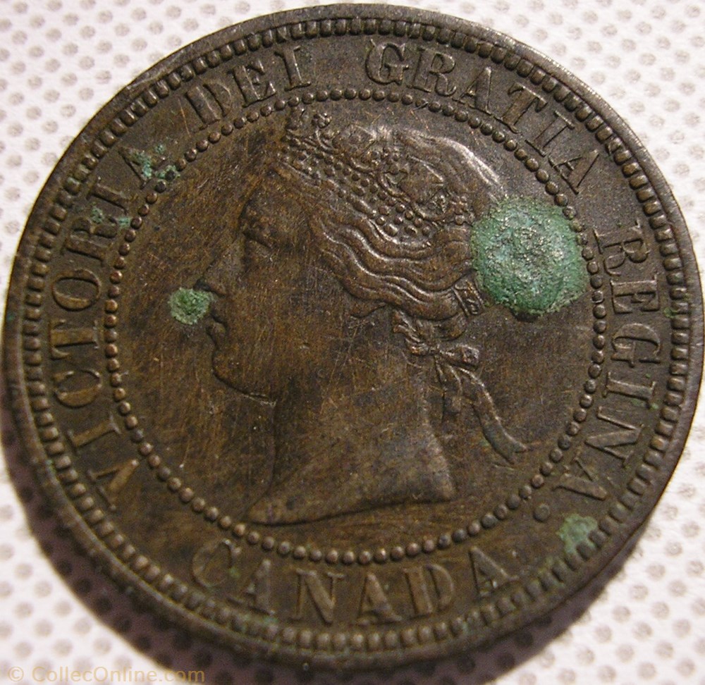 Victoria - One Cent 1876 Heaton (ex.2) monnaie monde canadum victoria one cent 1876 heaton ex 2