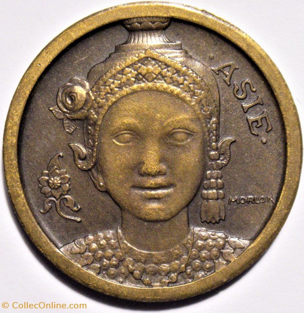 medailles france touristiques exposition coloniale internationale 1931 medaille asie