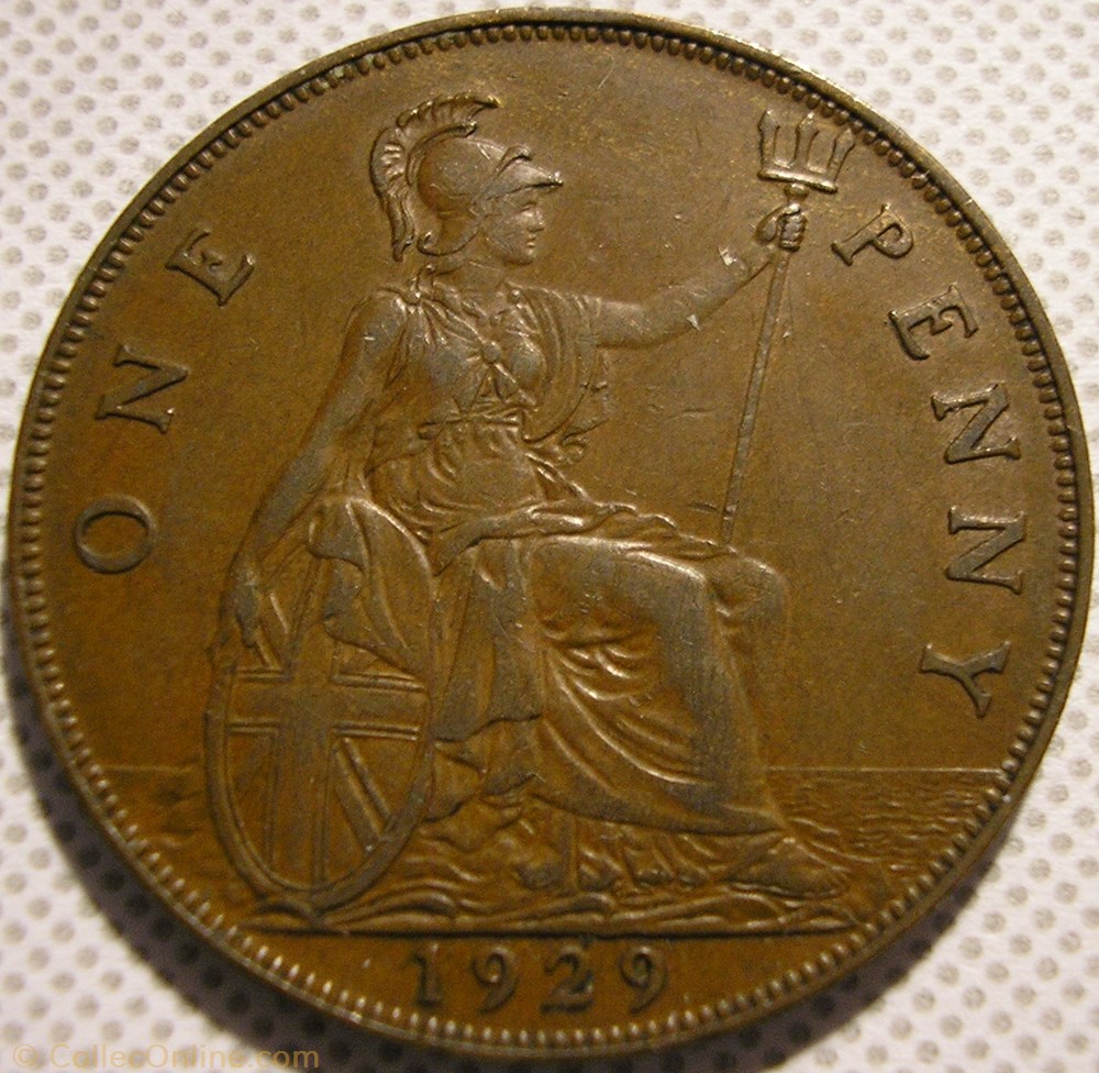 George V - One Penny 1929 - Great Britain monnaies monde royaume uni george v one penny 1929 great britain
