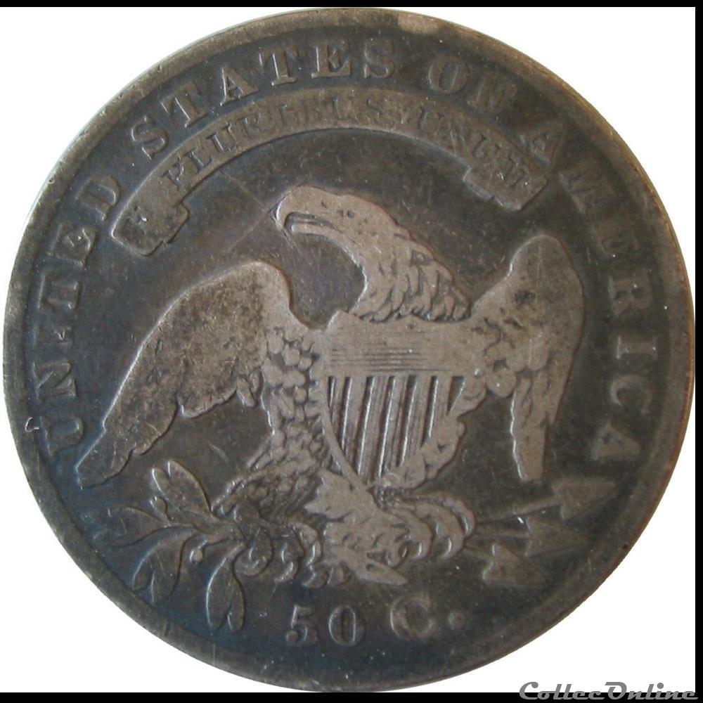 1834 Capped Bust Lettered Edge (ex.2) monnaie monde etat uni 1834 capped bust lettered edge ex 2