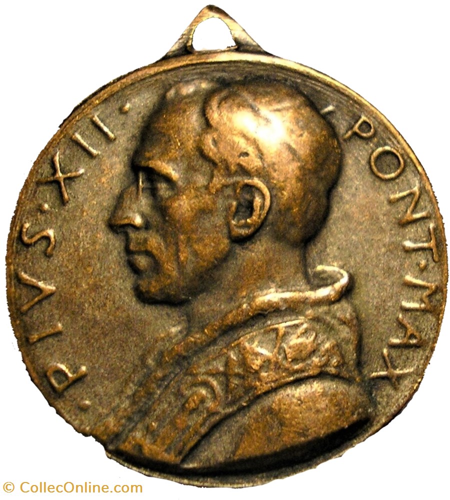 medailles etat de cite du pope pivs xii medallion of our lady of perpetual help vatican