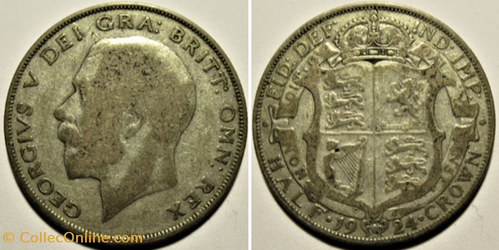 George V - Half Crown 1924 - Great Britain monnaies monde royaume uni george v half crown 1924 great britain
