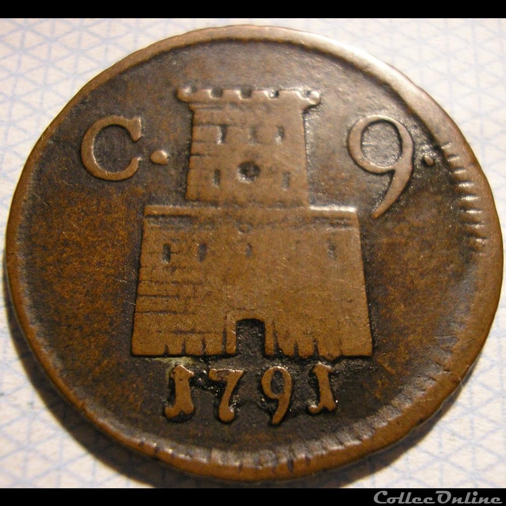 monnaie monde italie 1791 royaume de naples 9 cavalli ferdinando iv de bourbon siciles